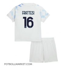Inter Milan Davide Frattesi #16 Replika Bortatröja Barn 2025-26 Kortärmad (+ byxor)