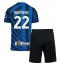 Inter Milan Henrikh Mkhitaryan #22 Replika Hemmatröja Barn 2024-25 Kortärmad (+ byxor)