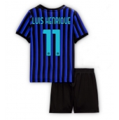 Inter Milan Luis Henrique #11 Replika Hemmatröja Barn 2025-26 Kortärmad (+ byxor)