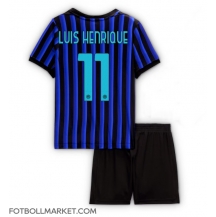 Inter Milan Luis Henrique #11 Replika Hemmatröja Barn 2025-26 Kortärmad (+ byxor)