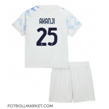 Inter Milan Manuel Akanji #25 Replika Bortatröja Barn 2025-26 Kortärmad (+ byxor)