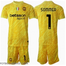 Inter Milan Yann Sommer #1 Målvakt Replika Bortatröja Barn 2024-25 Kortärmad (+ byxor)