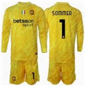 Inter Milan Yann Sommer #1 Målvakt Replika Bortatröja Barn 2024-25 Långärmad (+ byxor)