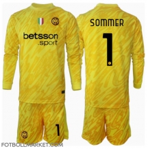 Inter Milan Yann Sommer #1 Målvakt Replika Bortatröja Barn 2024-25 Långärmad (+ byxor)