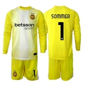 Inter Milan Yann Sommer #1 Målvakt Replika Bortatröja Barn 2025-26 Långärmad (+ byxor)