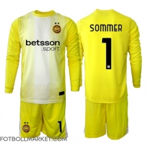 Inter Milan Yann Sommer #1 Målvakt Replika Bortatröja Barn 2025-26 Långärmad (+ byxor)