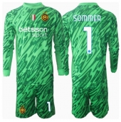 Inter Milan Yann Sommer #1 Målvakt Replika Hemmatröja Barn 2024-25 Långärmad (+ byxor)