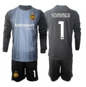 Inter Milan Yann Sommer #1 Målvakt Replika Hemmatröja Barn 2025-26 Långärmad (+ byxor)
