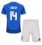 Italien Federico Chiesa #14 Replika Hemmatröja Barn EM 2024 Kortärmad (+ byxor)