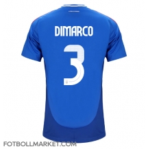 Italien Federico Dimarco #3 Replika Hemmatröja EM 2024 Kortärmad