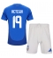 Italien Mateo Retegui #19 Replika Hemmatröja Barn EM 2024 Kortärmad (+ byxor)