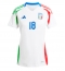 Italien Nicolo Barella #18 Replika Bortatröja Dam EM 2024 Kortärmad