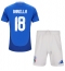 Italien Nicolo Barella #18 Replika Hemmatröja Barn EM 2024 Kortärmad (+ byxor)