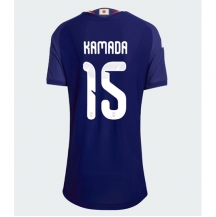 Japan Daichi Kamada #15 Replika Hemmatröja Dam VM 2026 Kortärmad