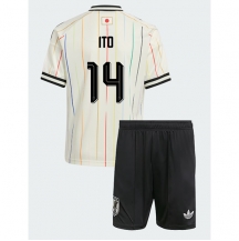 Japan Junya Ito #14 Replika Bortatröja Barn VM 2026 Kortärmad (+ byxor)