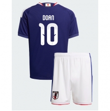 Japan Ritsu Doan #10 Replika Hemmatröja Barn VM 2026 Kortärmad (+ byxor)