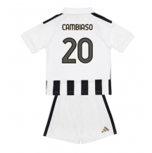 Juventus Andrea Cambiaso #20 Replika Hemmatröja Barn 2026-27 Kortärmad (+ byxor)