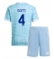 Juventus Federico Gatti #4 Replika Bortatröja Barn 2025-26 Kortärmad (+ byxor)