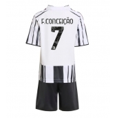 Juventus Francisco Conceicao #7 Replika Hemmatröja Barn 2025-26 Kortärmad (+ byxor)