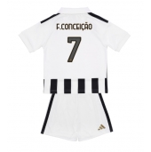 Juventus Francisco Conceicao #7 Replika Hemmatröja Barn 2026-27 Kortärmad (+ byxor)