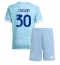 Juventus Jonathan David #30 Replika Bortatröja Barn 2025-26 Kortärmad (+ byxor)