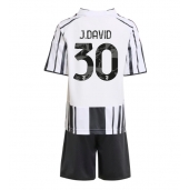 Juventus Jonathan David #30 Replika Hemmatröja Barn 2025-26 Kortärmad (+ byxor)