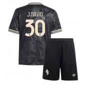 Juventus Jonathan David #30 Replika Tredjetröja Barn 2025-26 Kortärmad (+ byxor)