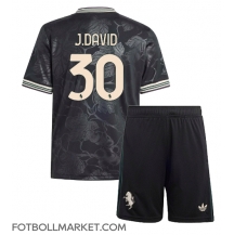 Juventus Jonathan David #30 Replika Tredjetröja Barn 2025-26 Kortärmad (+ byxor)