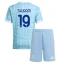 Juventus Khephren Thuram #19 Replika Bortatröja Barn 2025-26 Kortärmad (+ byxor)
