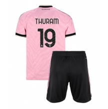 Juventus Khephren Thuram #19 Replika Bortatröja Barn 2026-27 Kortärmad (+ byxor)
