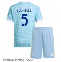 Juventus Manuel Locatelli #5 Replika Bortatröja Barn 2025-26 Kortärmad (+ byxor)