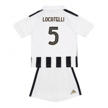 Juventus Manuel Locatelli #5 Replika Hemmatröja Barn 2026-27 Kortärmad (+ byxor)