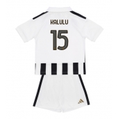 Juventus Pierre Kalulu #15 Replika Hemmatröja Barn 2026-27 Kortärmad (+ byxor)