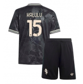 Juventus Pierre Kalulu #15 Replika Tredjetröja Barn 2025-26 Kortärmad (+ byxor)