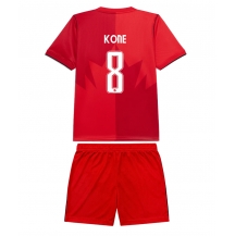 Kanada Ismael Kone #8 Replika Hemmatröja Barn VM 2026 Kortärmad (+ byxor)