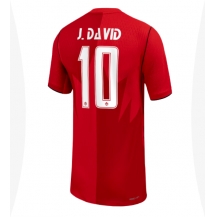 Kanada Jonathan David #10 Replika Hemmatröja Dam VM 2026 Kortärmad