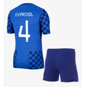 Kroatien Josko Gvardiol #4 Replika Bortatröja Barn VM 2026 Kortärmad (+ byxor)