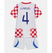 Kroatien Josko Gvardiol #4 Replika Hemmatröja Barn VM 2026 Kortärmad (+ byxor)