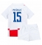 Kroatien Mario Pasalic #15 Replika Hemmatröja Barn EM 2024 Kortärmad (+ byxor)