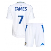Leeds United Daniel James #7 Replika Hemmatröja Barn 2024-25 Kortärmad (+ byxor)