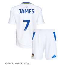 Leeds United Daniel James #7 Replika Hemmatröja Barn 2024-25 Kortärmad (+ byxor)