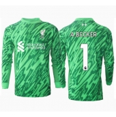 Liverpool Alisson Becker #1 Målvakt Replika Bortatröja 2024-25 Långärmad