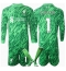 Liverpool Alisson Becker #1 Målvakt Replika Bortatröja Barn 2024-25 Långärmad (+ byxor)