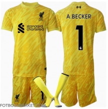 Liverpool Alisson Becker #1 Målvakt Replika Tredjetröja Barn 2024-25 Kortärmad (+ byxor)