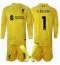 Liverpool Alisson Becker #1 Målvakt Replika Tredjetröja Barn 2024-25 Långärmad (+ byxor)