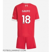 Liverpool Cody Gakpo #18 Replika Hemmatröja Barn 2025-26 Kortärmad (+ byxor)
