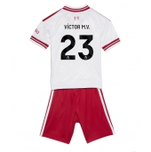 Liverpool Victor Munoz #23 Replika Bortatröja Barn 2026-27 Kortärmad (+ byxor)