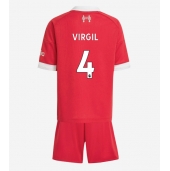 Liverpool Virgil van Dijk #4 Replika Hemmatröja Barn 2025-26 Kortärmad (+ byxor)