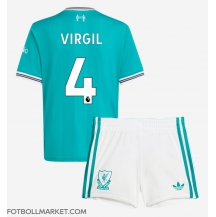 Liverpool Virgil van Dijk #4 Replika Tredjetröja Barn 2025-26 Kortärmad (+ byxor)