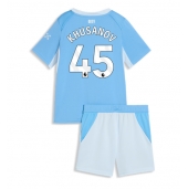 Manchester City Abdukodir Khusanov #45 Replika Hemmatröja Barn 2026-27 Kortärmad (+ byxor)